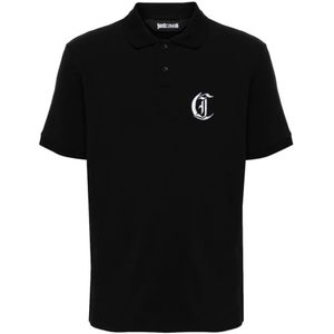 Just Cavalli, Heren, Tops, Zwart, Maat: M