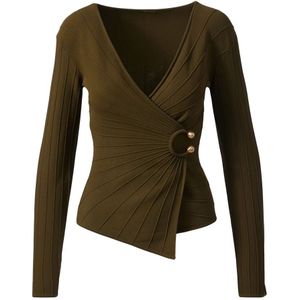 Cult Gaia, Dames, Tops, Groen, Maat: L Viscose,
