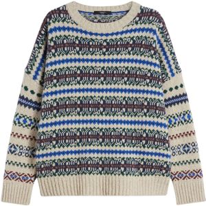 Weekend Max Mara, Dames, Truien, Veelkleurig, Maat: M Wol,
