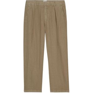 Closed, Heren, Broeken, Groen, Maat: W31 Linnen,