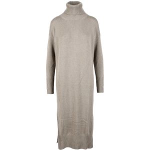 Snobby Sheep, Dames, Jurken, Beige, Maat: 2XS Wol,