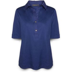 Elena Mirò, Dames, Tops, Blauw, Maat: XS