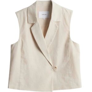 Opus, Dames, Jassen, Beige, Maat: S Katoen,