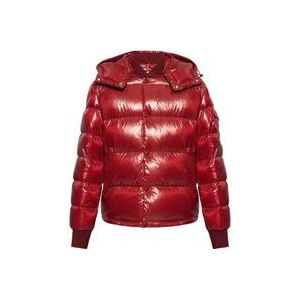 Moncler Gewatteerde Veren Dons Gewatteerde Jas , Red , Heren , Maat: S