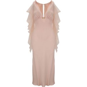 Elisabetta Franchi, Dames, Jurken, Roze, Maat: L