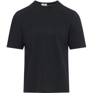 Saint Laurent, Heren, Tops, Zwart, Maat: XL Katoen,