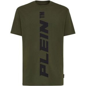 Philipp Plein, Heren, Tops, Groen, Maat: 2XL Katoen,