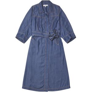 Munthe, Dames, Jurken, Blauw, Maat: XL Denim,