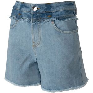 Pinko, Dames, Korte broeken, Blauw, Maat: S Denim,