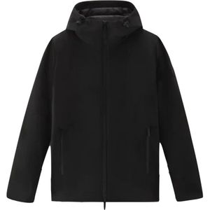 Woolrich, Heren, Jassen, Zwart, Maat: XL Polyamide,