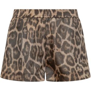 Stella McCartney, Dames, Korte broeken, Bruin, Maat: 3XS Polyamide,