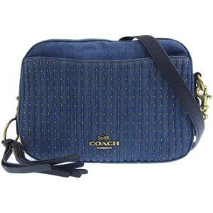 Coach Pre-owned, Dames, Pre-owned, Blauw, Maat: ONE Size Denim,