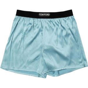 Tom Ford, Dames, Nachtkleding & Lounge, Blauw, Maat: XS Zijde,