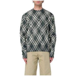 Burberry, Heren, Truien, Groen, Maat: S