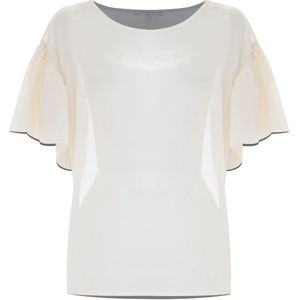 Kocca, Dames, Blouses & Shirts, Wit, Maat: S Viscose,