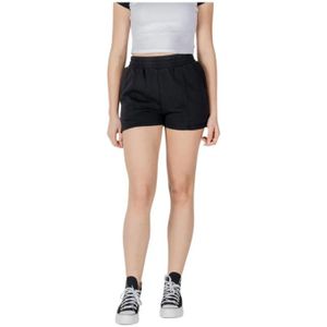 Converse, Dames, Korte broeken, Zwart, Maat: M Katoen,