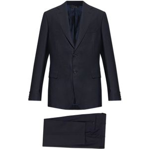 Brioni, Heren, Pakken, Blauw, Maat: L Wol,