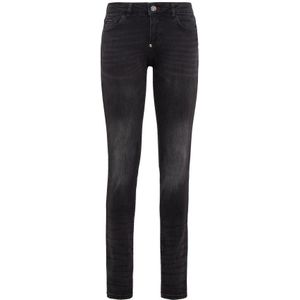 Philipp Plein, Dames, Jeans, Zwart, Maat: W27 Denim,