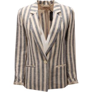 Twinset, Dames, Jassen, Veelkleurig, Maat: XS Linnen,