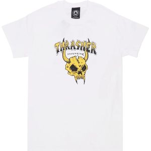 Thrasher, Heren, Tops, Wit, Maat: XL Katoen,