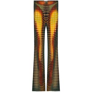 Jean Paul Gaultier, Dames, Broeken, Veelkleurig, Maat: XS Polyamide,