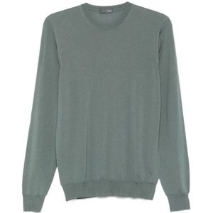 Drumohr, Heren, Truien, Groen, Maat: 2XL Wol,