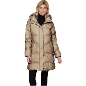 Junge, Dames, Mantels, Beige, Maat: S Poliester,