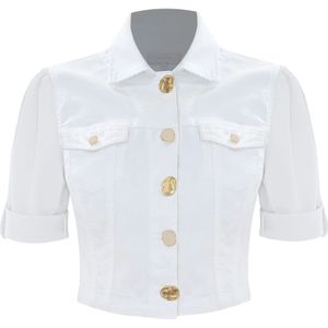 Kocca, Dames, Jassen, Wit, Maat: L Denim,