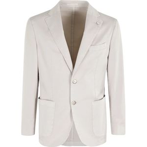 L.b.m. 1911, Heren, Jassen, Wit, Maat: L Katoen,