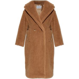 Max Mara, Dames, Mantels, Beige, Maat: L Zijde,