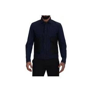 Dsquared2 Casual overhemd , Blue , Heren , Maat: M