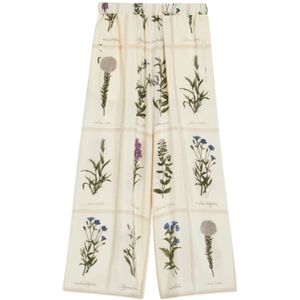 Max Mara, Dames, Broeken, Veelkleurig, Maat: M Zijde,