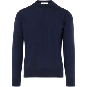 Paolo Pecora, Heren, Truien, Blauw, Maat: S Wol,