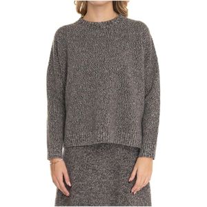 Weekend Max Mara, Dames, Truien, Bruin, Maat: L Wol,