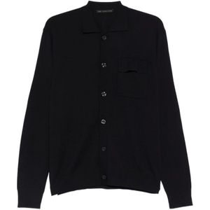 Low Brand, Heren, Truien, Blauw, Maat: M Wol,