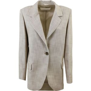 Iblues, Dames, Jassen, Beige, Maat: S