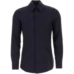 Dolce & Gabbana, Heren, Overhemden, Blauw, Maat: M