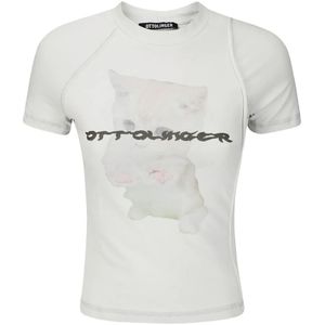 Ottolinger, Dames, Tops, Grijs, Maat: L