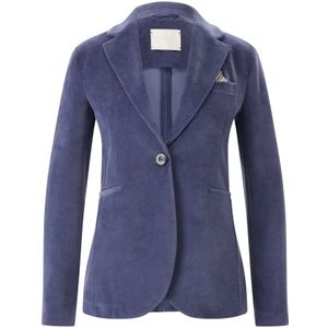 Circolo 1901, Dames, Jassen, Blauw, Maat: 4XS Velours,