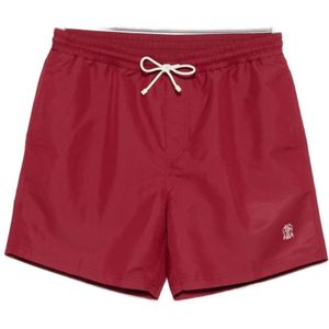 Brunello Cucinelli, Heren, Badkleding, Rood, Maat: 2XL