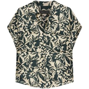 Elena Mirò, Dames, Blouses & Shirts, Veelkleurig, Maat: 4XL Viscose,