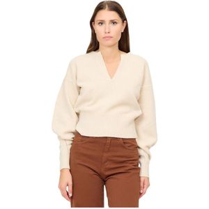 Federica Tosi, Dames, Truien, Beige, Maat: M Wol,