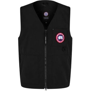 Canada Goose, Heren, Jassen, Zwart, Maat: S Katoen,