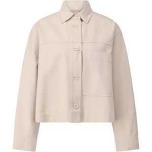 Weekend Max Mara, Dames, Jassen, Beige, Maat: L Denim,