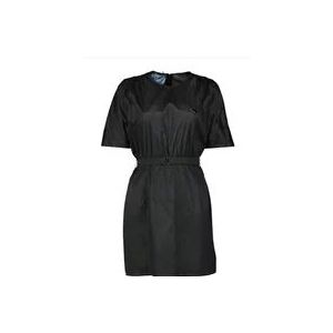 Prada Zijden Jurk Elegant Avondkleding , Black , Dames , Maat: 2XS