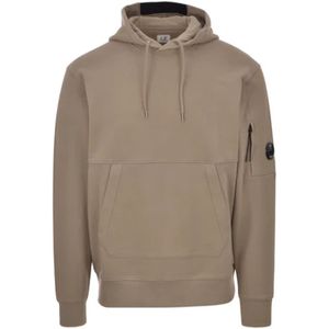 C.p. Company, Heren, Sweatshirts & Hoodies, Beige, Maat: S Fleece,