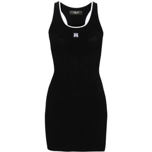 Amiri, Dames, Jurken, Zwart, Maat: S Viscose,
