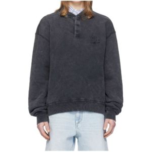 Isabel Marant, Heren, Sweatshirts & Hoodies, Grijs, Maat: XS Jersey,