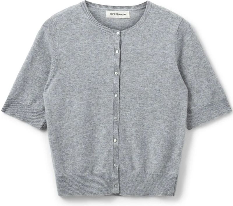 Sofie Schnoor - SunaSW - Cardigan - 100% Wol - Korte Mouwen