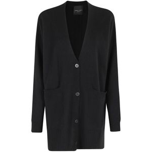 Roberto Collina, Dames, Truien, Zwart, Maat: XS